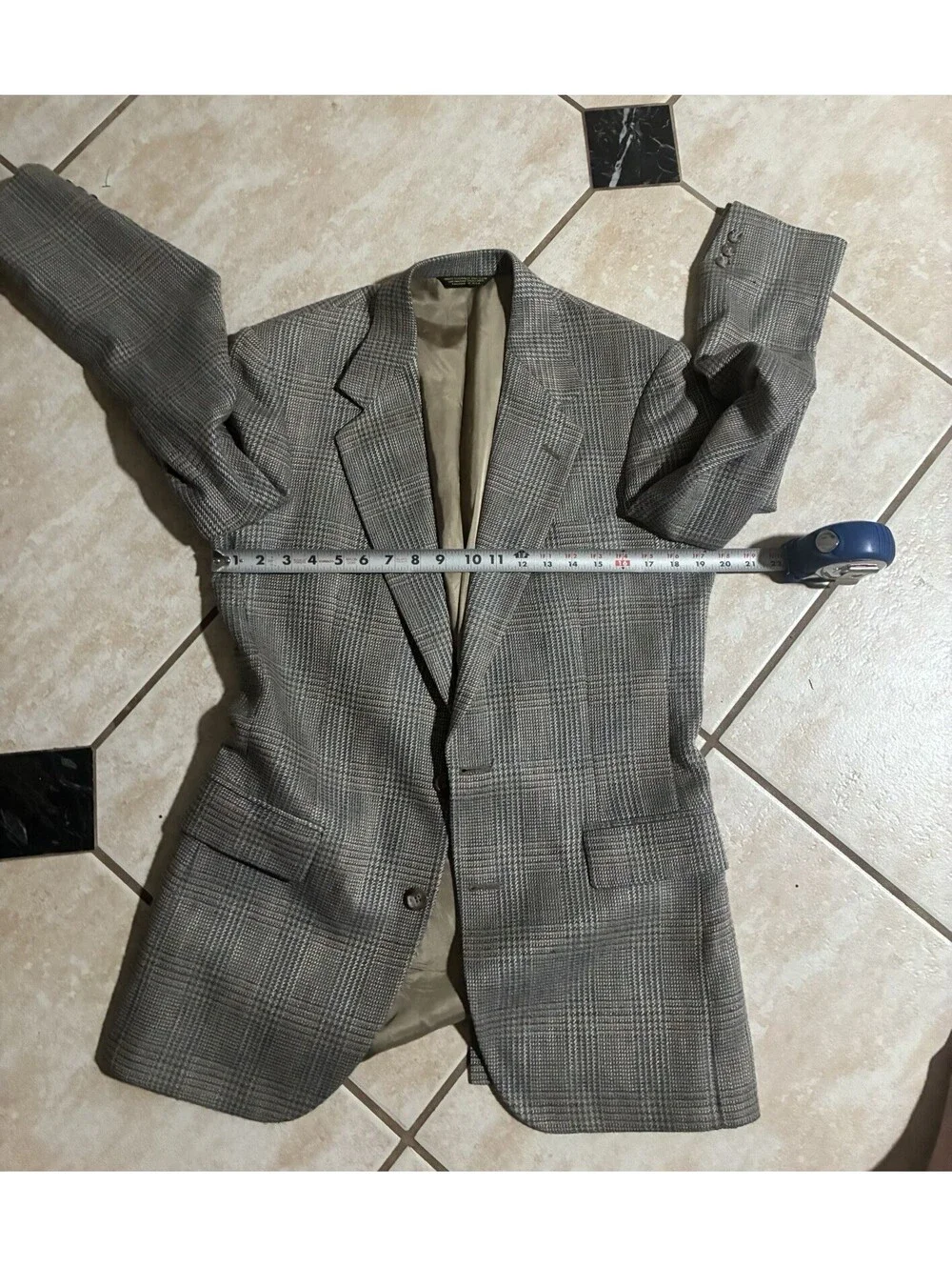 Robert Surrey Vintage Men’s Glen Plaid Sport Coat Blazer Made in USA Parisian